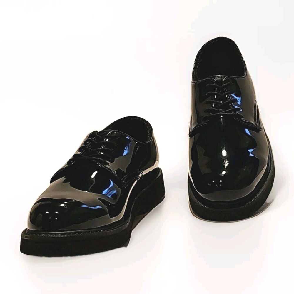 Original SWAT Men's Classic Hi-Gloss Synthetic Leather Oxford Work Shoe Men's 9W - Picture 2 of 10